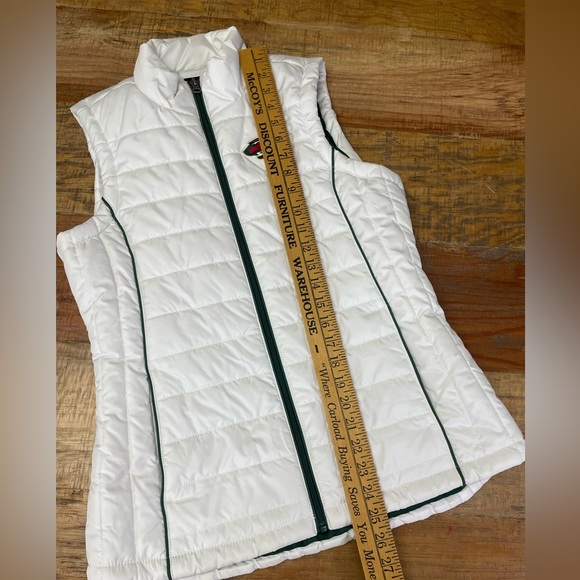 NHL Minnesota Wild Women's Zip-Up Polyfill Vest in White Medium - Picture 6 of 9